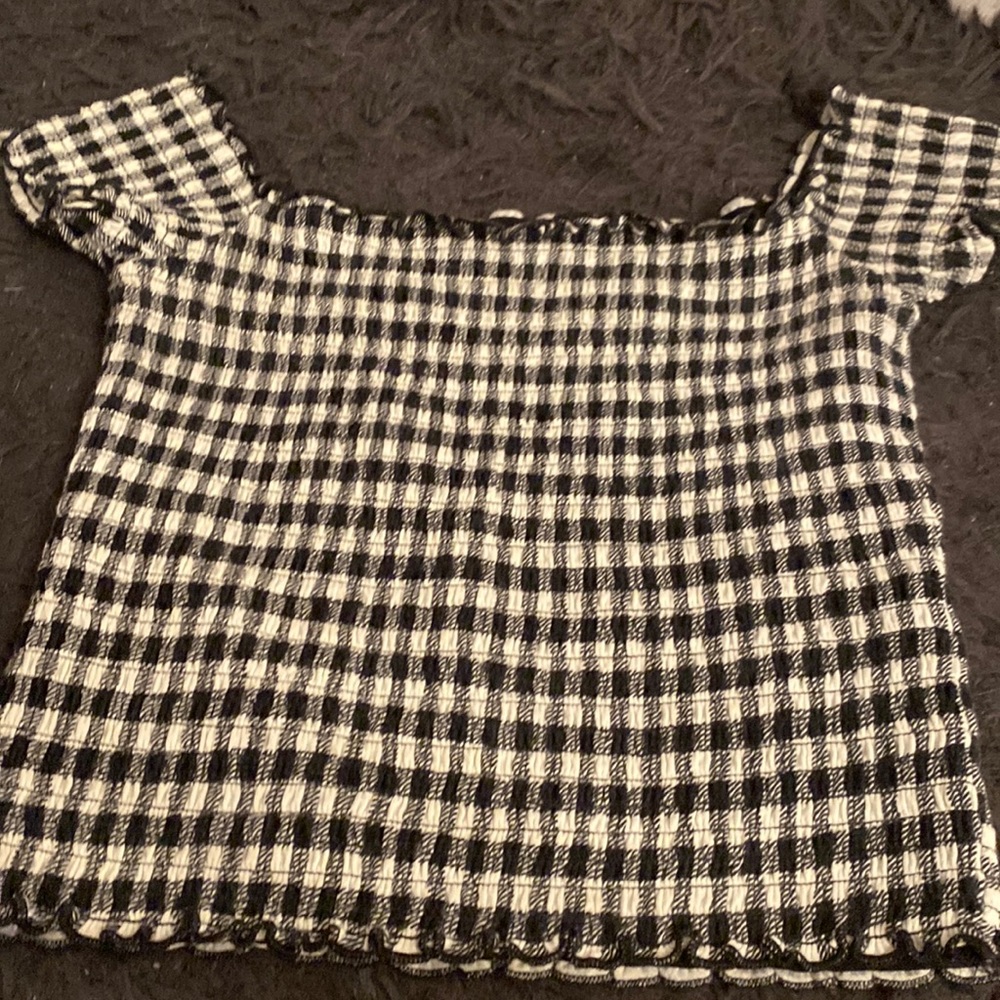 Hollister Checkered crop top